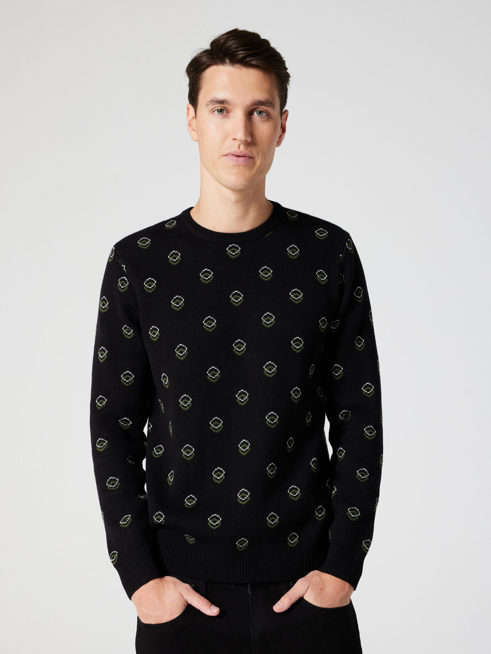 Lonsdale Jacquard Crew Knit Jeanswest