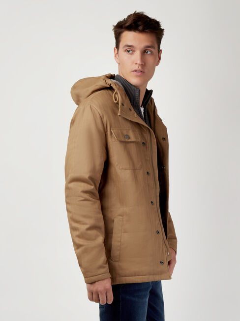 Dante Drill Jacket, Brown, hi-res