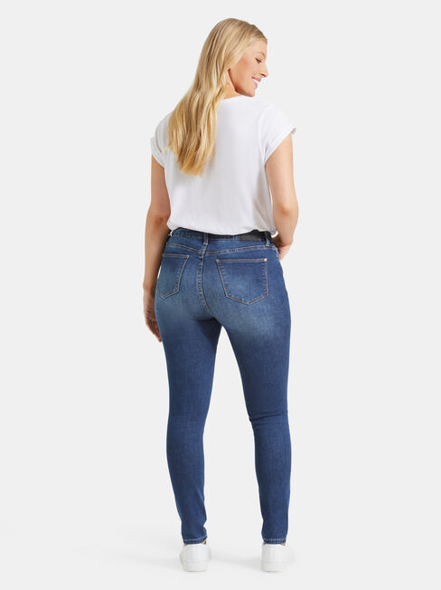 Curve Embracer Skinny jeans Mid Vintage, Mid Indigo, hi-res