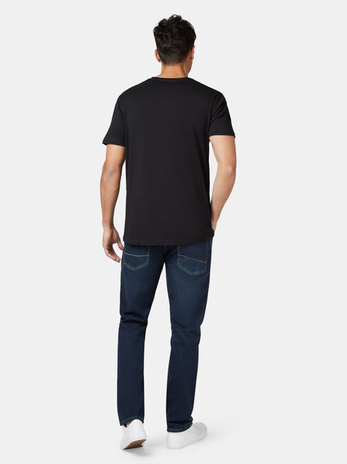 Basic Short Sleeve Tee, Black, hi-res