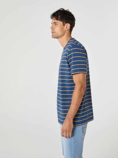 SS Colton Stripe Crew Tee, Blue, hi-res