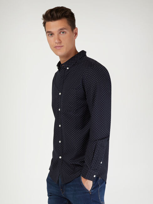 LS Elliot Oxford Shirt, Blue Stripe, hi-res