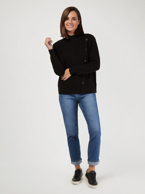 Aurora Button Detail Knit | Jeanswest