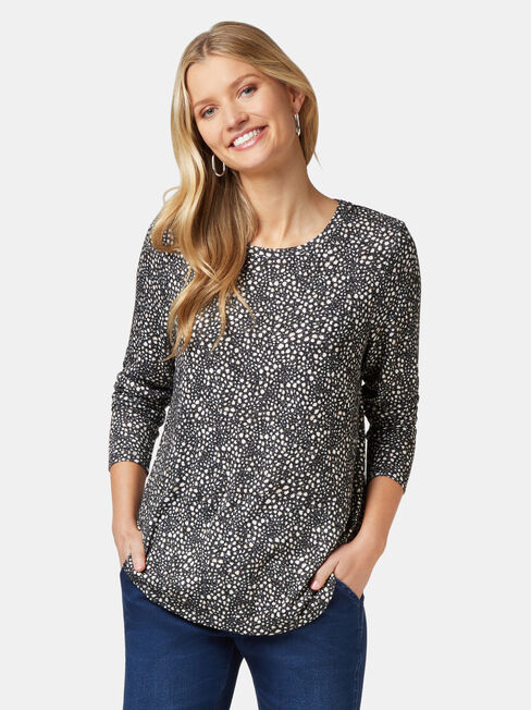 Maddie Soft Touch Curve Hem Pullover, Multi, hi-res