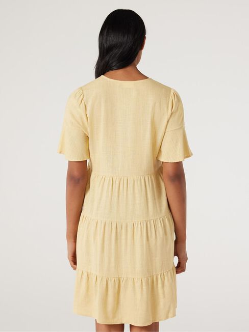 Lilah Tiered Dress, Golden, hi-res