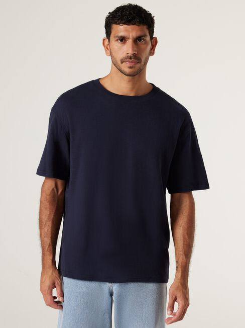 Phoenix Textured Crew Tee, Ink, hi-res