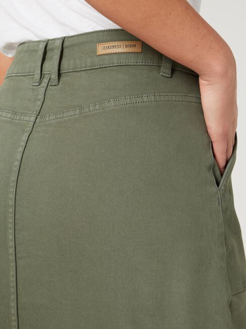 Hayley Utility Skirt, Khaki, hi-res