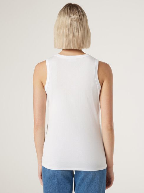 Essential Tank, White, hi-res