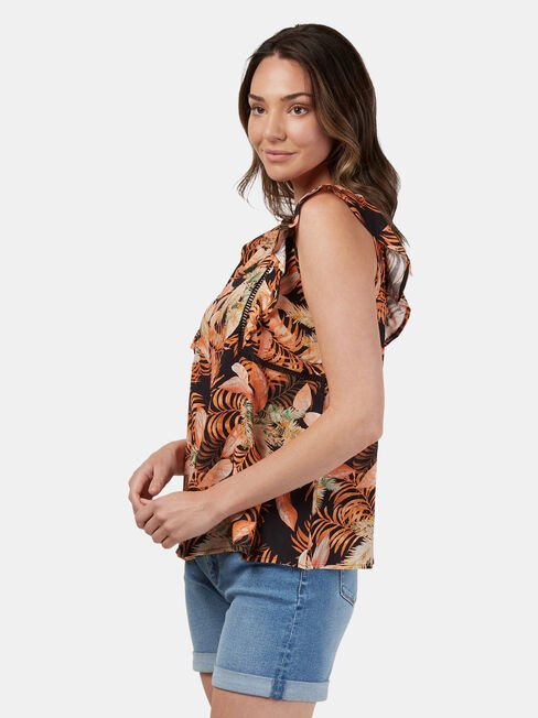 Bianca Ladder Trim Tank, Black, hi-res