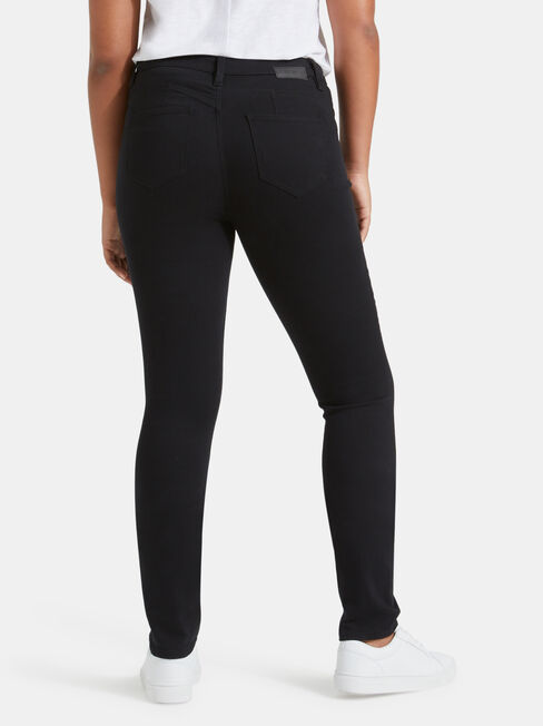 Butt Lifter Skinny Jeans, Black, hi-res