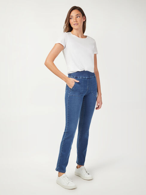Tessa Slim Straight Jeans, Vintage Wash, hi-res