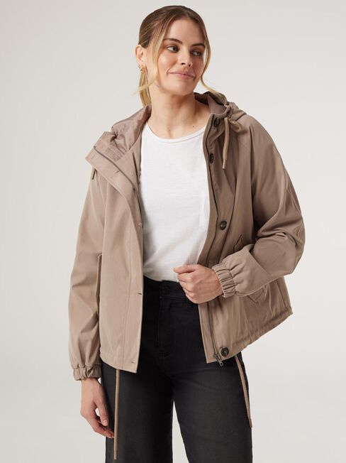 Candice Parker Jacket, Brown, hi-res