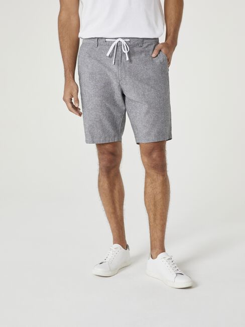 Micha Textured Walkshort, Grey, hi-res