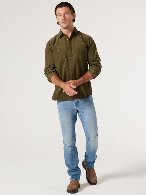 Chicago Corduroy Shirt, Green, hi-res