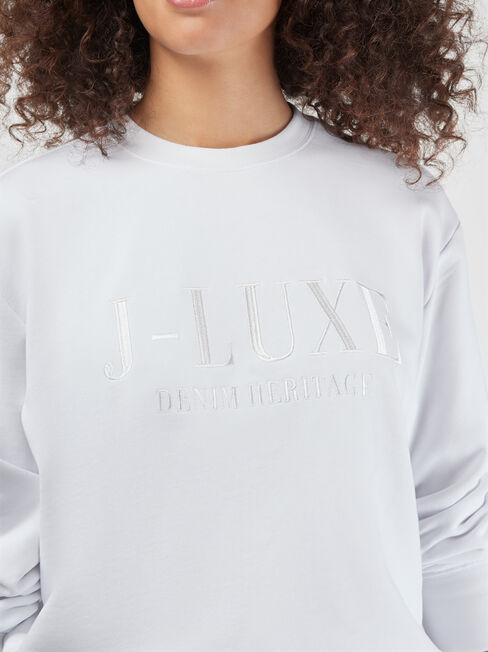 J-Luxe Sweat, White, hi-res