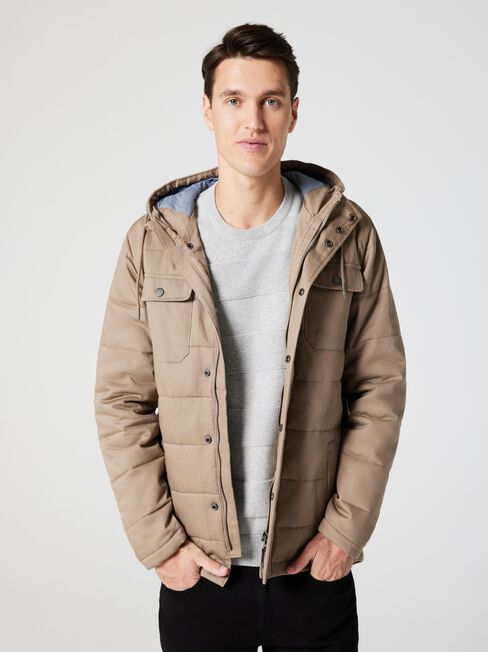 Toby Drill Jacket, Dark Stone, hi-res