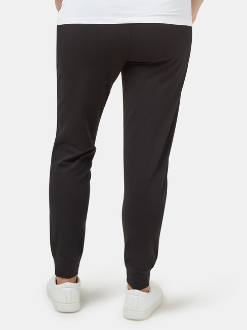 Louisa Drop Crotch Jersey Pant, Black, hi-res