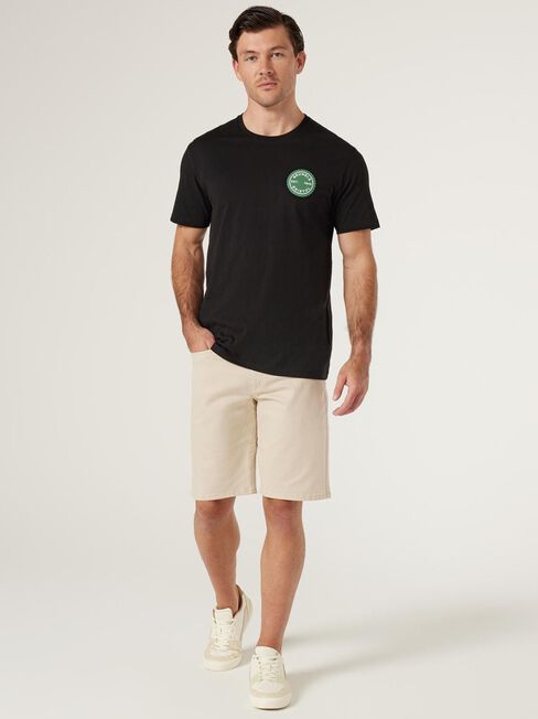 Brunels Crew Tee, Black, hi-res