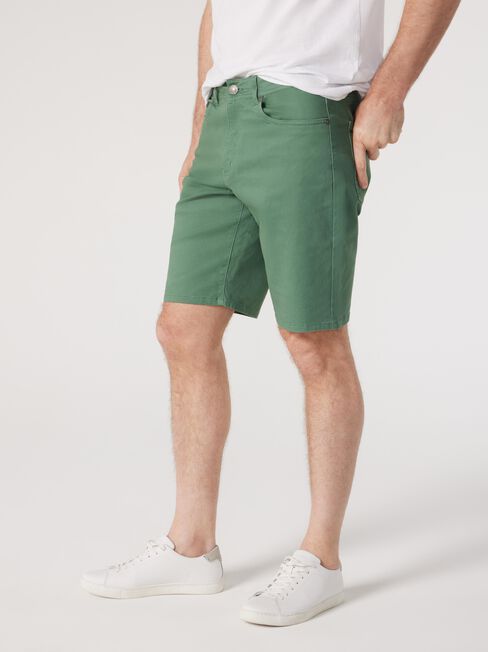 Milton 5 Pocket Short, Sea Green, hi-res