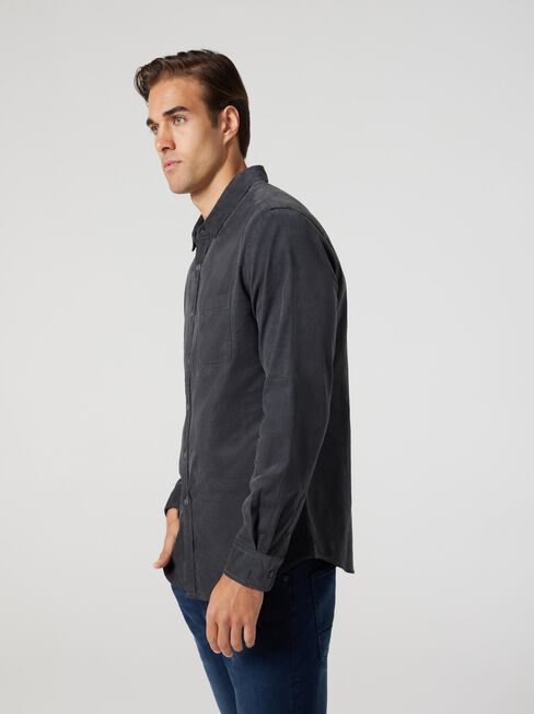 LS Jamie Corduroy Shirt, Grey, hi-res