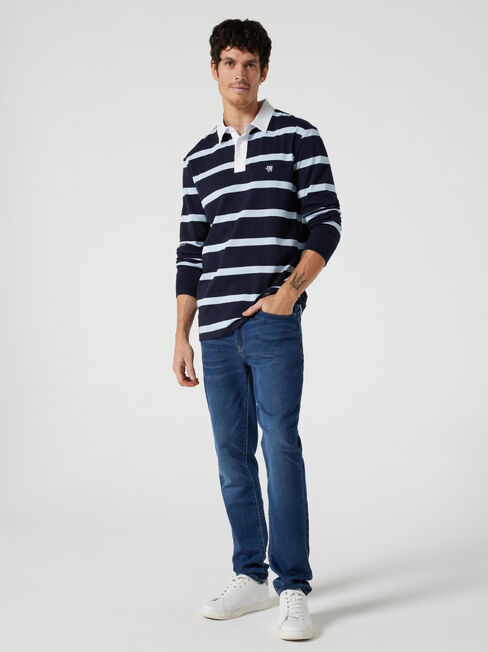LS Rino Stripe Rugby Polo