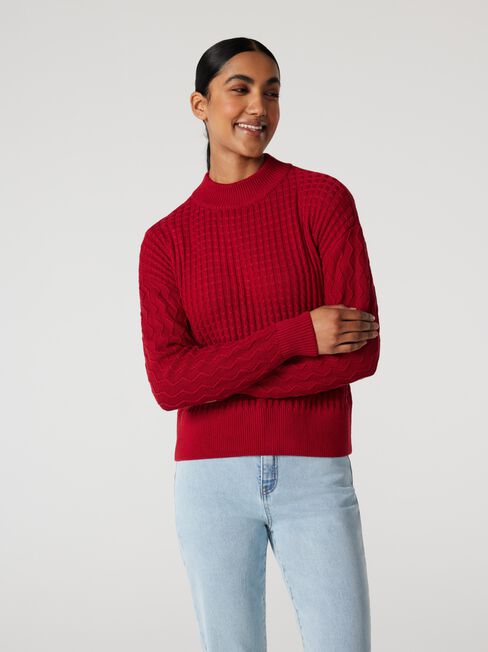 Scarlett Hatch Stitch Pullover