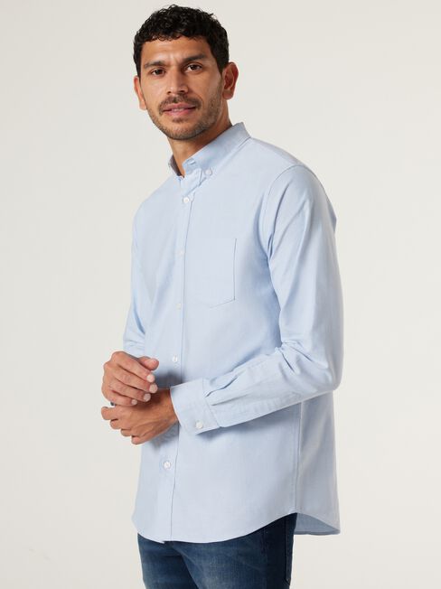 Austin Oxford Shirt, Light Blue, hi-res