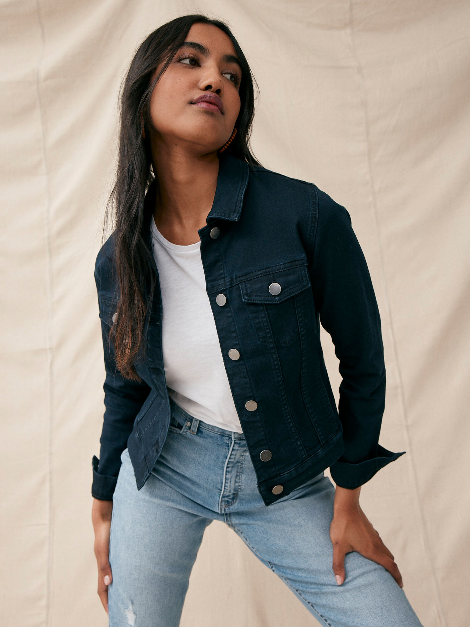 Classic Stretch Denim Jacket