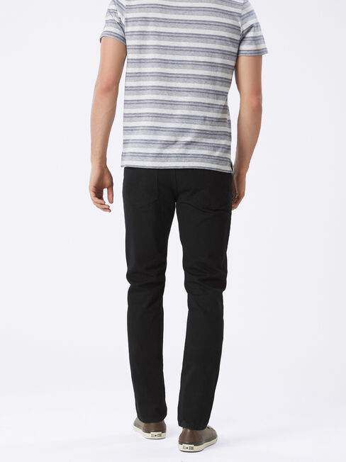 Slim Straight Jeans Black, Black, hi-res