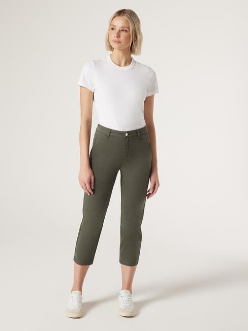 Sammy Straight Capri, Green, hi-res