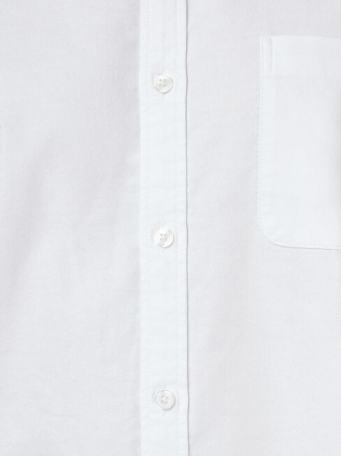 LS Heston Oxford Shirt, White, hi-res