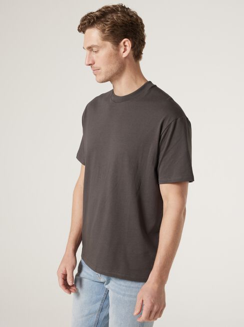 SS Ace Relaxed Fit Basic Crew Tee, Blue, hi-res