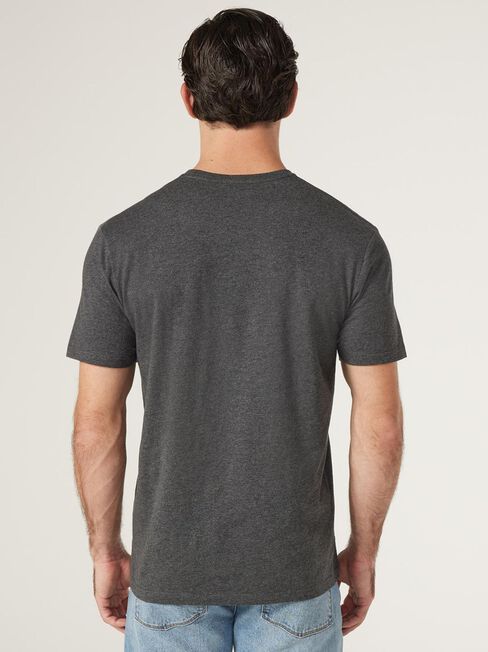SS Basic Tee, Charcoal Marle, hi-res