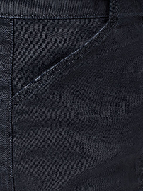 Mel Patch Pocket Skirt, Black, hi-res