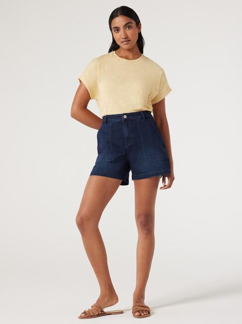 Drop Shoulder Tee, Golden, hi-res