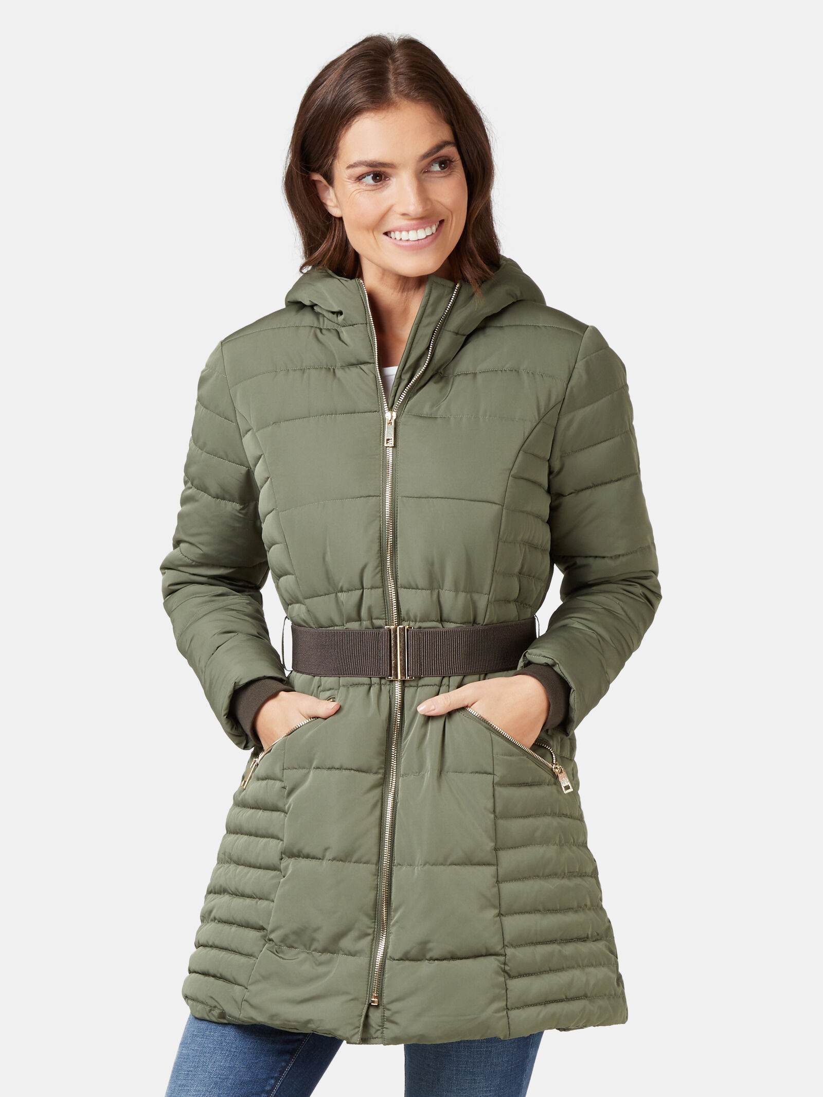 Rory Longline Padded Puffer Jacket Jeanswest