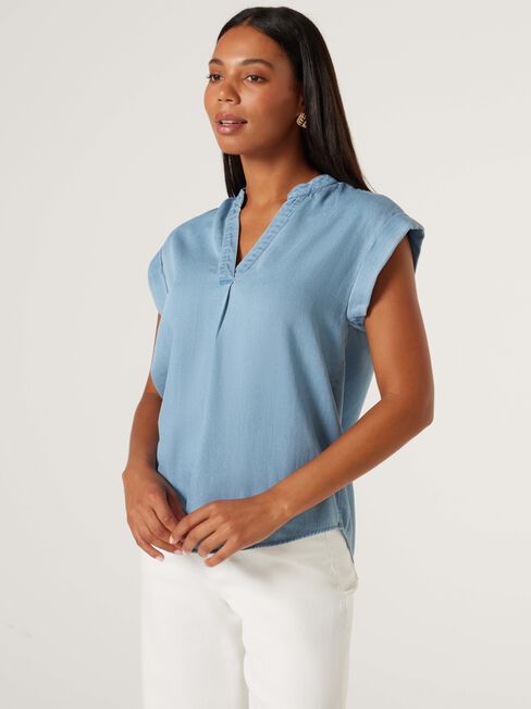 Bella Relaxed Top, Light Vintage, hi-res