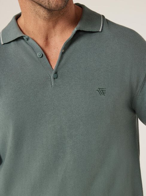 LS Eric Tipped Polo, Petrol, hi-res