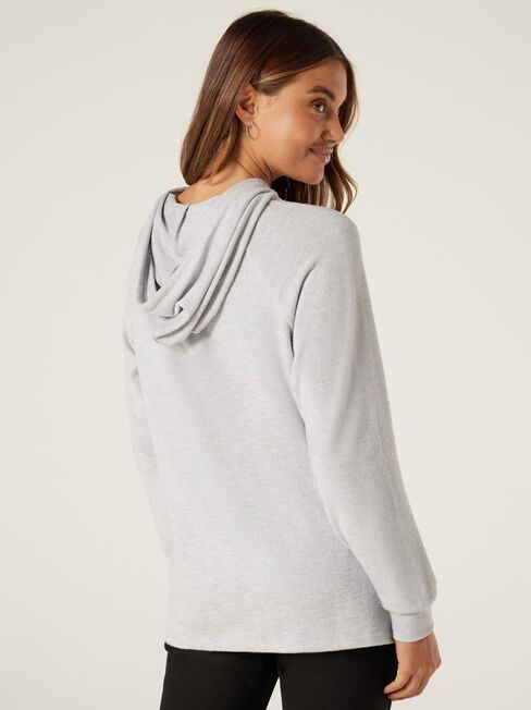 Kendal Soft Touch Hoodie, Grey Marle, hi-res