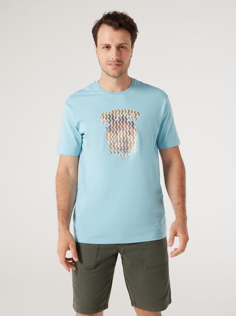 Sunset Print Crew Short Sleeve Tee