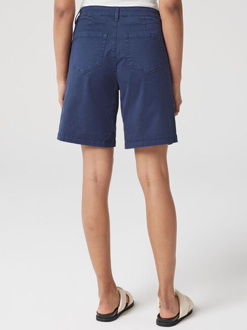 Libby Bermuda Denim Walk Short, Blue, hi-res