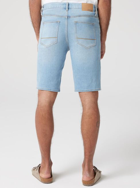 Connor Knit Denim Short Summer Blue, Blue, hi-res