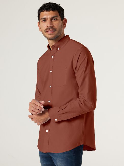 Austin Oxford Shirt, Brick, hi-res
