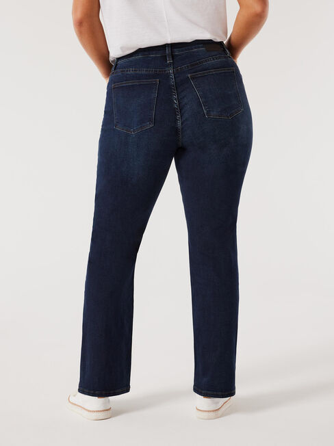 Curve Bootcut Jeans, Dark Indigo, hi-res