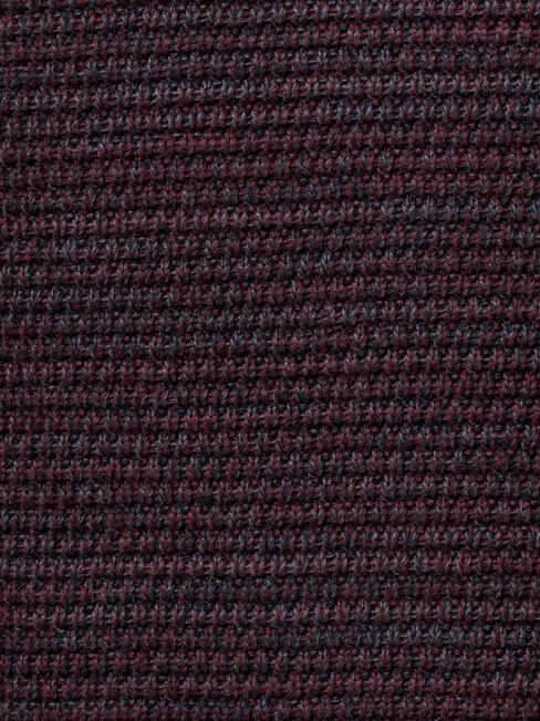 Austin Textured Crew Knit, Red, hi-res