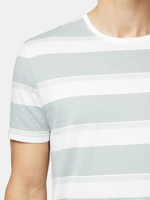 Patrick Short Sleeve Stripe Crew Tee, Stripe, hi-res