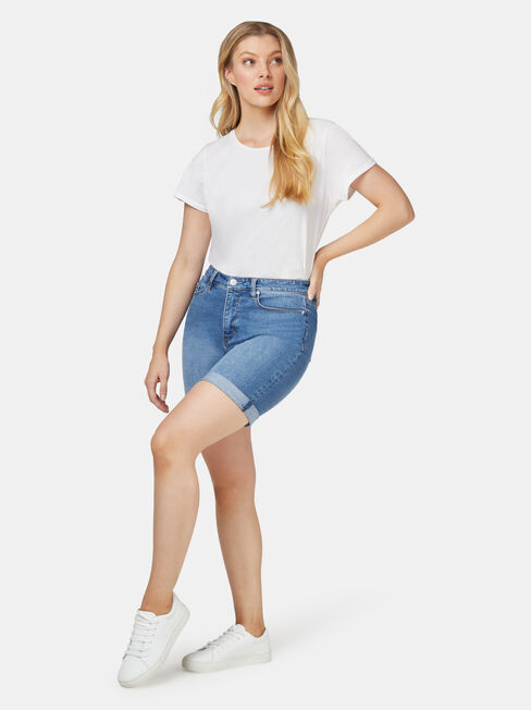 Sophia Curve Embracer Bermuda Short Light Vintage, White, hi-res