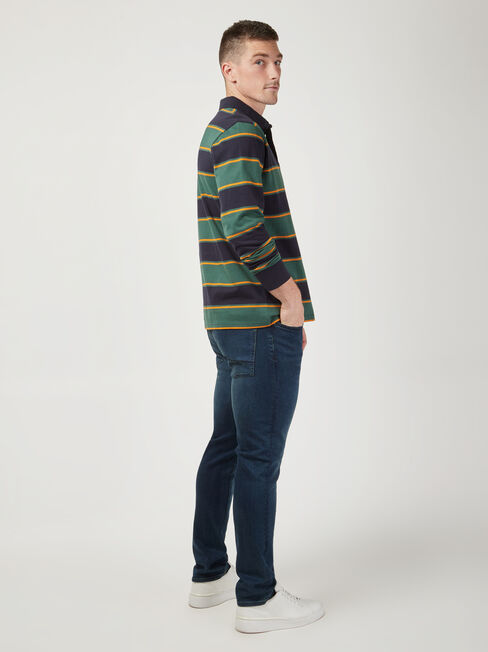 LS Percy Stripe Rugby Polo, Stripe, hi-res