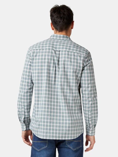 Marcus Long Sleeve Check Shirt, Stripe, hi-res