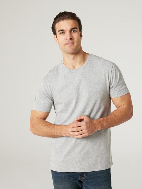 SS Basic Tee, Grey, hi-res